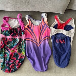 Trio of GK Leotards - size child medium